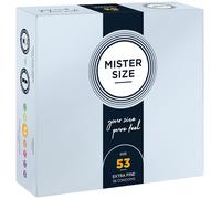 MISTER SIZE 53mm Ultra-Sensitive Condoms for Men - Extra Thin, Extra fine, Extra lube/Made from 100% Natural Rubber Latex in Your Size XS - S/Real Feel Pack of 36