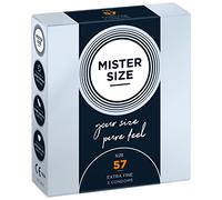 Mister Size 57mm Natural Feel Condoms - 3 Pack