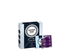 MISTER SIZE 69mm Ultra-Sensitive Condoms for Men - Extra Thin, Extra fine/Made from 100% Natural Rubber Latex in Your Size XXL/Real Feel Pack of 3