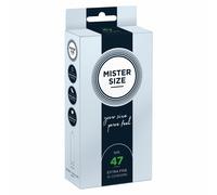Mister Size condoms 47 mm width Small Close Fit Natural Feel condoms Box 10