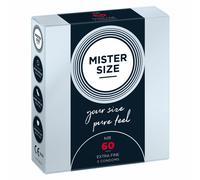 Mister Size Condoms 60 mm width Natural Feel Big Fit Lubricated Condoms Box 3