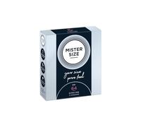MISTER SIZE Condoms - Extra Thin & Ultra Soft - Natural Feel - Extra Lubricated - Perfect Fit - Natural Rubber Latex - Maximum Safety - 3 Pack, 64 mm