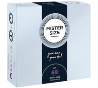 MISTER SIZE Condoms - Extra Thin & Ultra Soft - Natural Feel - Extra Lubricated - Perfect Fit - Natural Rubber Latex - Maximum Safety - 36 Pack, 69 mm