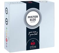 MISTER SIZE Condoms - Extra Thin & Ultra Soft - Natural Feel - Extra Lubricated - Perfect Fit - Natural Rubber Latex - Maximum Safety - 36 Pack, 60 mm