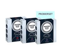 MISTER SIZE - Pure Feel Condoms (Ultra Thin and extra lubricated) - 100% Natural Rubber Latex in your Individual Size (60 - 64 - 69 mm, 9 Pieces)