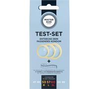 Mister Size Test Set - condom sample pack with measuring tape (3 pcs)