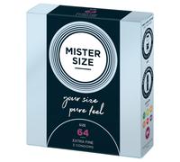 Mister Size Passion & Love Condoms Pure Feel 64 mm - Size 2XL