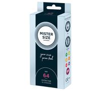 Mister Size Passion & Love Condoms Pure Feel 64 mm - Size 2XL