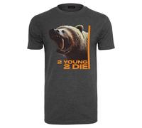 Mister Tee 2 Young 2 Die Men's T-Shirt Bear Grizzly Cotton Jersey Print