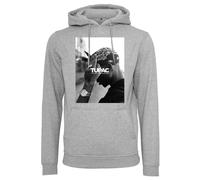 Mister Tee Herren 2Pac FCK The World Hoody Kapuzenpullover, Heather Grey, L
