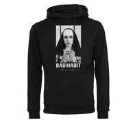 Mister Tee Bad Habit Hoodie Pullover Hooded Sweater Print Front Motif Nun