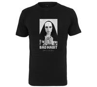 Mister Tee Bad Habit Tee Men Nun Monastery God Tattoo short Sleeve Crew Neck
