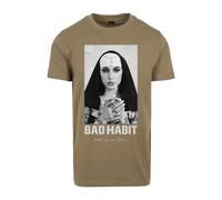 Mister Tee Bad Habit Tee Men Nun Monastery God Tattoo short Sleeve Crew Neck