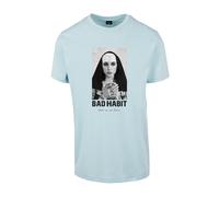 Mister Tee Bad Habit Tee Men Nun Monastery God Tattoo short Sleeve Crew Neck