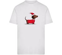 Mister Tee Christmas Dackel Short Sleeve T-shirt