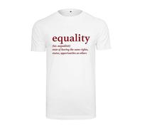 Mister Tee Damen Equality Definition Tee T-Shirt, White, S