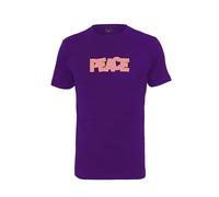 Mister Tee Damen Ladies Peace T-Shirt, Ultraviolet, XS