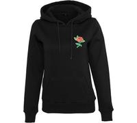 Mister Tee Damen Sweatshirt Ladies Rose Hoody Black