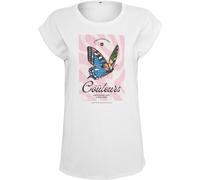 Mister Tee Damen T-Shirt Ladies Couleurs Tee White