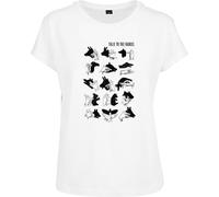 Mister Tee Damen T-Shirt Ladies Talk To The Hand Box Tee