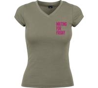 Mister Tee Damen T-Shirt Ladies Waiting For Friday Box Tee