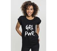 Mister Tee Female Shirt Ladies GRL PWR Tee Black