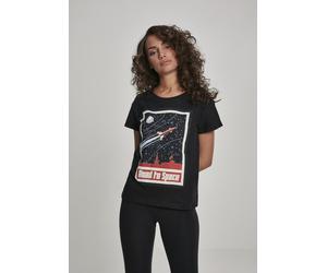 Mister Tee Female Shirt Ladies Road To Space Box Tee Black