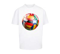 Mister Tee Footballs Coming Home Europe Tour Oversize T-shirt White