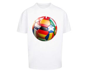 Mister Tee Footballs Coming Home Europe Tour Oversize T-shirt White