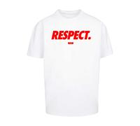MT Upscale Men's Mister Upscale Football's Coming Home Respect Oversize Tee T-Shirt, 100% Cotton, White, XL
