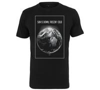 Mister Tee Freezing Cold T-Shirt Top Shirt World Earth Black White Print