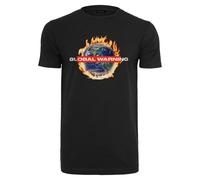 Mister Tee Global Warning Men's T-Shirt Climate Crisis Warming Cotton