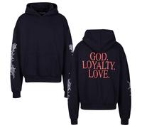 Mister Tee God Loyalty Love Ultra Heavy Oversize Hoodie Black XS Men