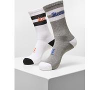 Mister Tee Heaven Hell Socks 2-Pack Grey/White