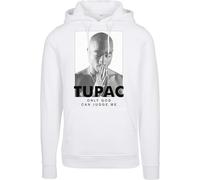 Mister Tee Herren 2Pac Prayer Hoody Kapuzenpullover, White, L