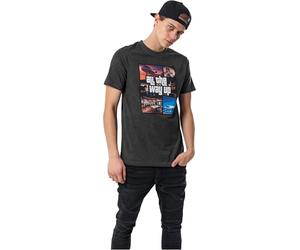 Mister Tee Herren All the Way Up Mashup T-Shirts, Charcoal, XL