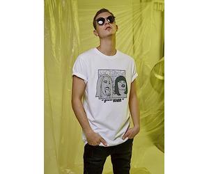 Mister Tee Herren B Behave T-Shirt, White, XL