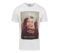 Mister Tee Herren Bob Marley Smoke T-Shirts, White, XXL