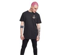Mister Tee Herren Captain Tee, Black, L