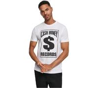Mister Tee Herren Cash Money Records T-Shirt, White, S