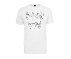 Mister Tee Herren FU Sign Language T-Shirt, White, S