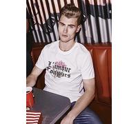 Mister Tee Herren L'Amour Toujous Tee T-Shirt, White, 2XL