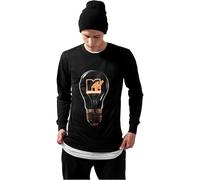 Mister Tee Herren Mtv High Energy Crewneck Sweatshirts, Black, M