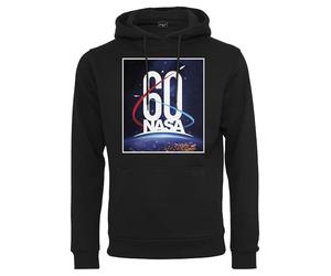 Mister Tee Herren NASA 60th Anniversary Hoody Kapuzenpullover, Black, XS