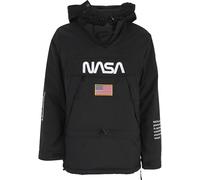 Mister Tee Herren NASA Windbreaker Jacke, Schwarz (Black 00007), Small (Herstellergröße: S)