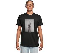 Mister Tee Herren Peace Sign Tee T-Shirt, Black, M