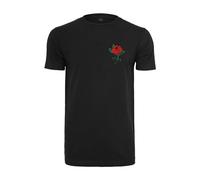 Mister Tee Herren Rose Tee T-Shirt, Black, L
