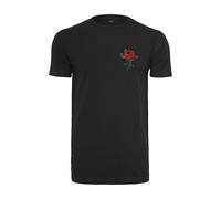 Mister Tee Herren Rose Tee T-Shirt, Black, XS