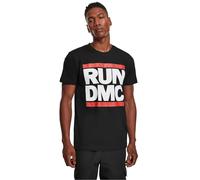 Mister Tee Men's Run Dmc Logo Tee T Shirt, Black, M UK