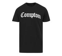 Mister Tee Herren T Shirt Kurzarm Compton, Black, XL